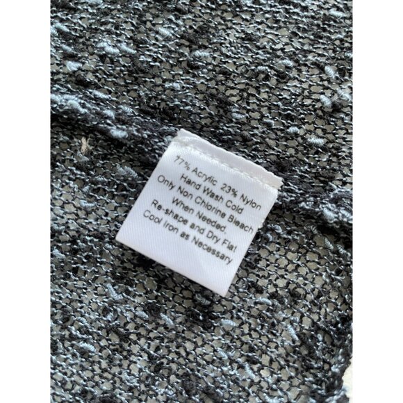 Vintage WindRiver Womens Boho Knit Fringe Vest In Charcoal Black L Whimsigoth - Picture 6 of 7